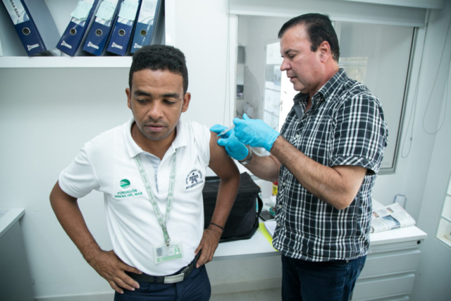Cesar Barbosa, de Tierra Baja, aprendiz SENA de Apoyo administrativo en salud.
