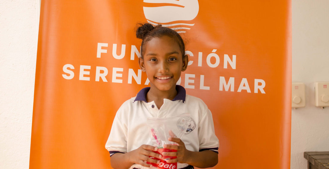 Niños y niñas de la Institución Educativa de Manzanilla del Mar en jornada de Salud Integral